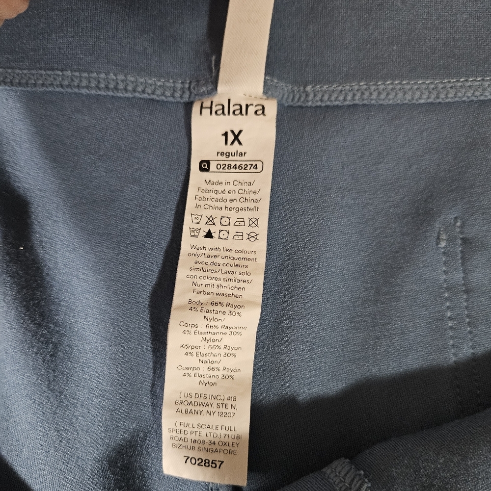 HALARA Women's Flared Pants in Dusty Blue Size 1XL - Picture 6 of 6